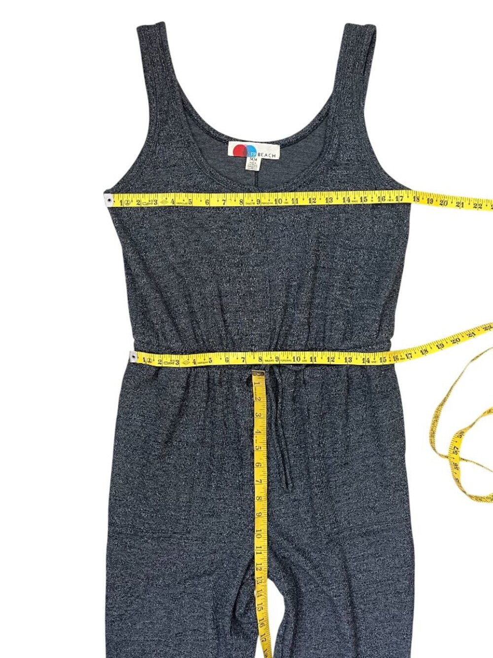 Free People Beach Bicoastal Gray Jumpsuit NWOT Sleeveless Jogger Soft Loungewear - Picture 7 of 9